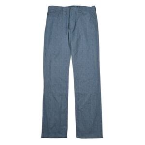AG Adriano Goldschmied Jeans Tellis SUD Modern Slim Fit Pants Blue Plaid 34x34